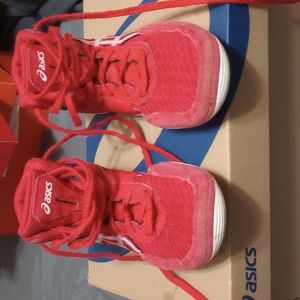 Red Asics Wrestling Shoes-Size K13